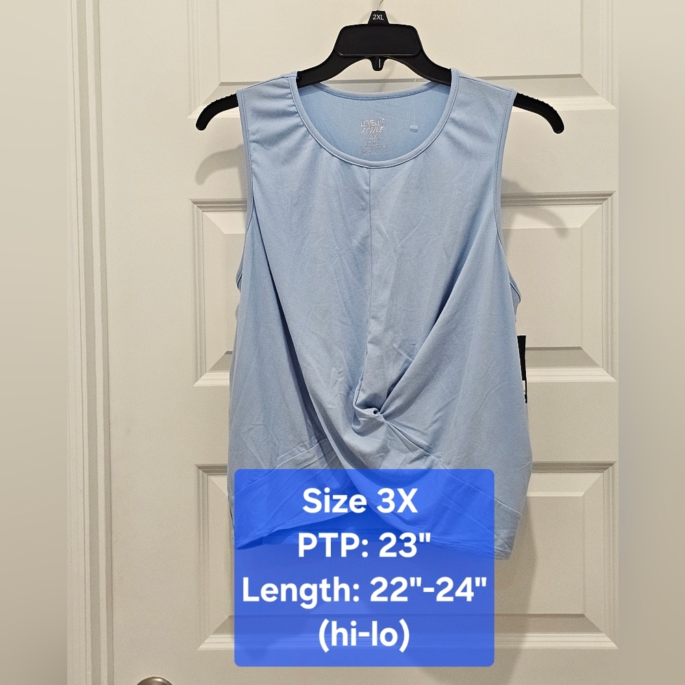 Level Up Active Sleeveless Athletic Top, NWT, Size 3X